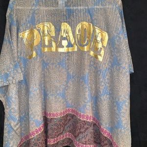 BoHo Tunic or Cover up “Peace” kaftan style